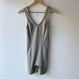 tan + lines sport by sivan ayla light sage green ribbed bodysuit size m medium